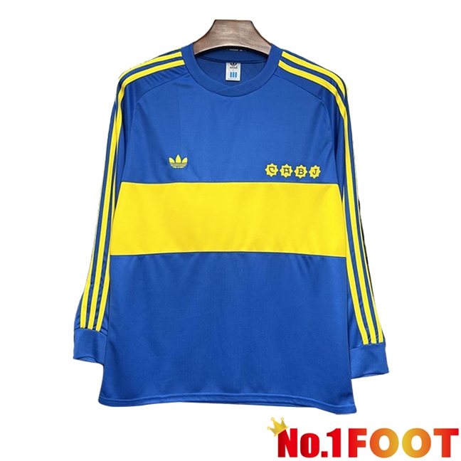 Boca Juniors Retro Home Soccer Jersey Long sleeve 1981