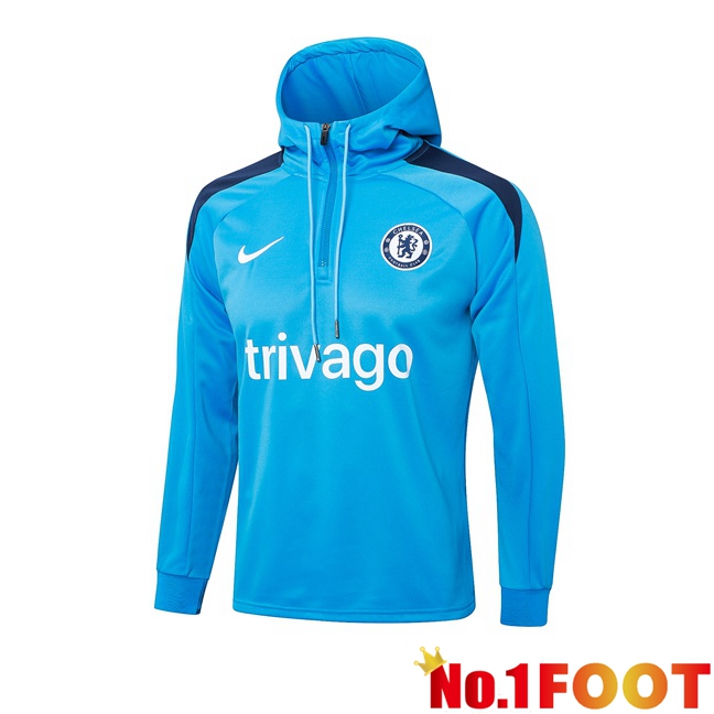 FC Chelsea Training Sweatshirt Hoodie Blue 2024/2025