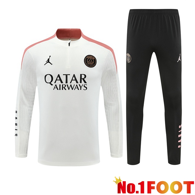 Paris PSG kit Training Tracksuit White 2024/2025