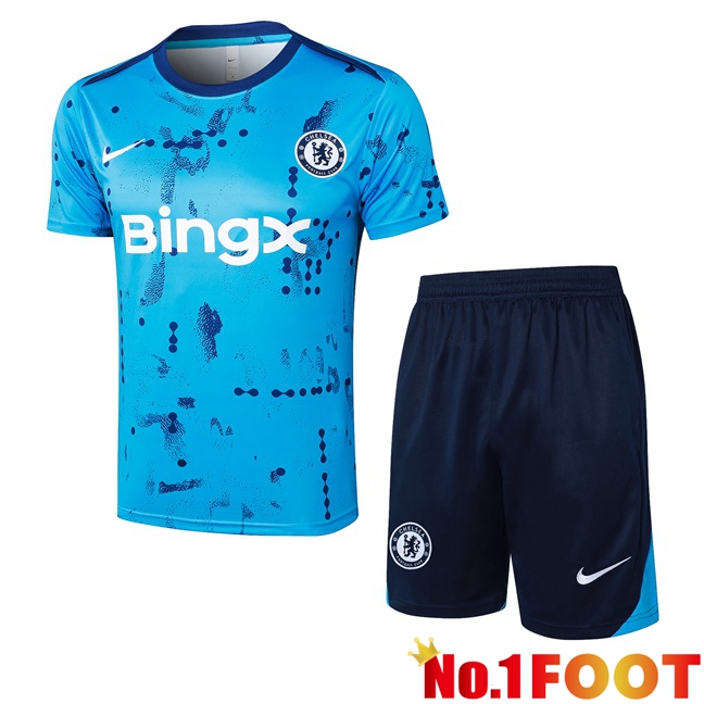 FC Chelsea kit Training T Shirt + Shorts Blue 2024/2025