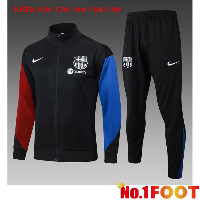 FC Barcelona Kids kit Training Jacket Suit Black 2024/2025