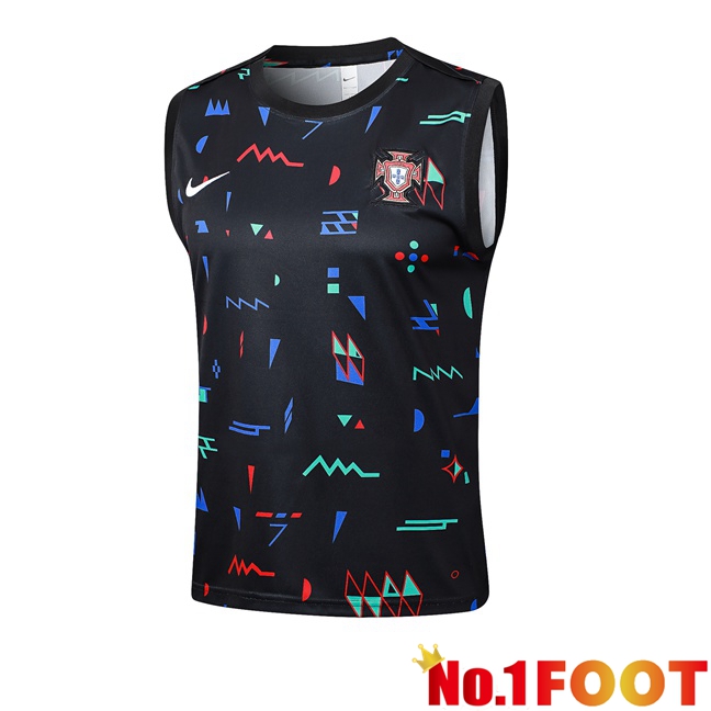 Portugal Gilet Soccer Black 2024/2025