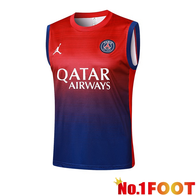 Paris PSG Gilet Soccer Red Blue Royal 2024/2025