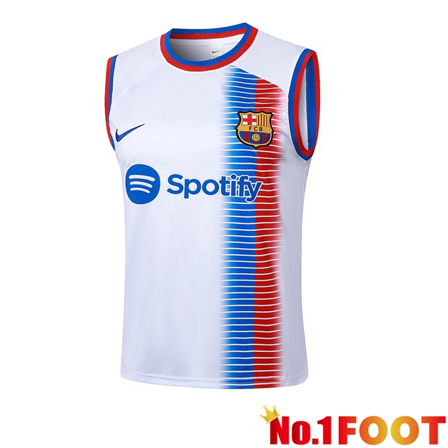 FC Barcelona Gilet Soccer White 2024/2025