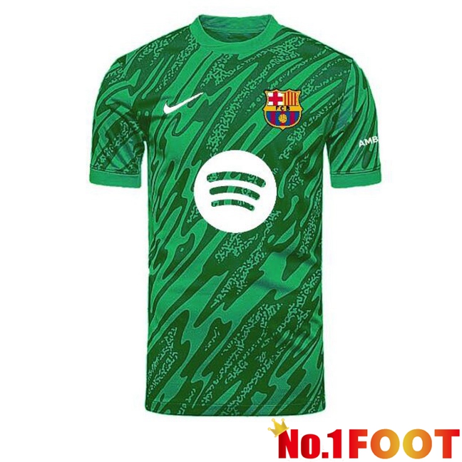 FC Barcelona Goalkeeper Soccer Jersey Green 2024/2025