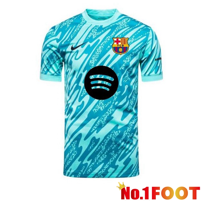 FC Barcelona Goalkeeper Soccer Jersey Blue 2024/2025 - Click Image to Close