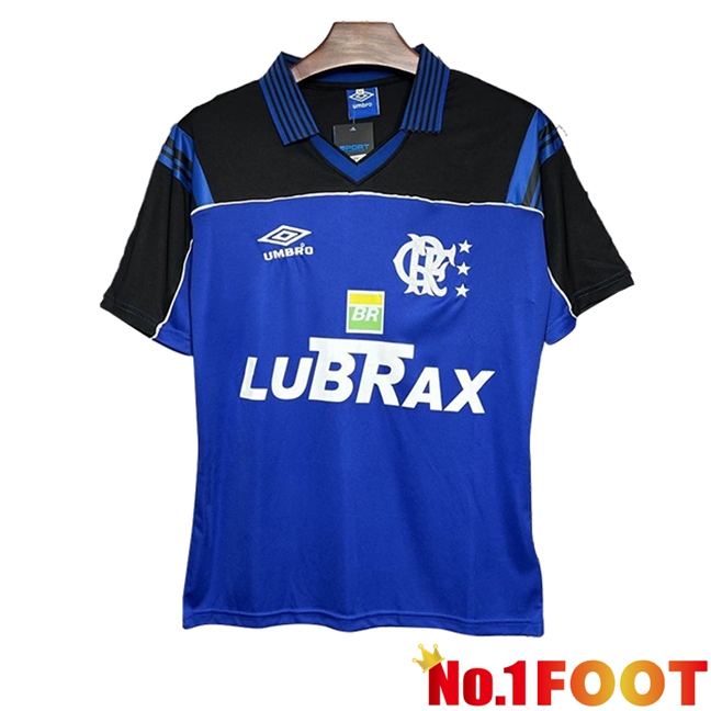 Flamengo Retro Goalkeeper Soccer Jersey Blue 1999