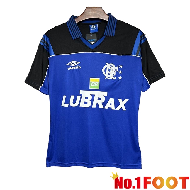 Flamengo Retro Goalkeeper Soccer Jersey Blue 1999