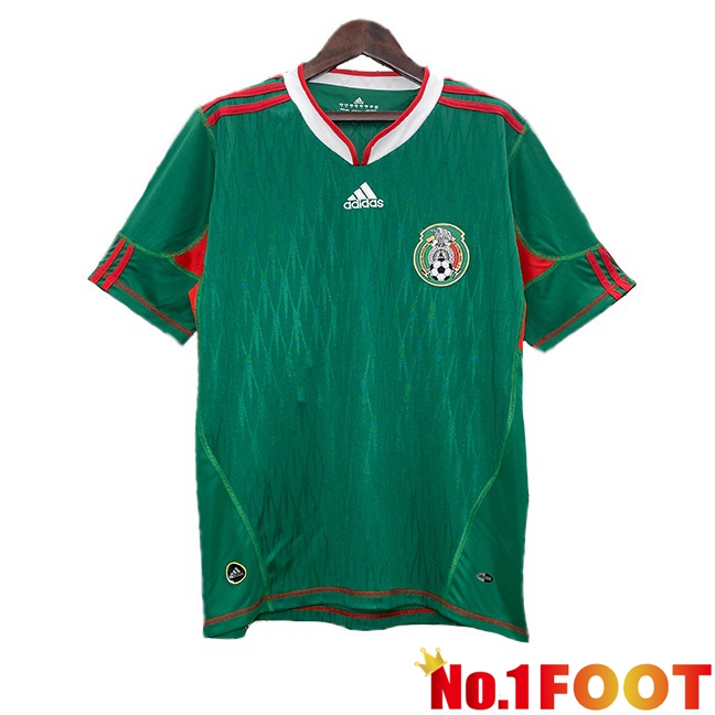 Mexico Retro Home Soccer Jersey Green 2010