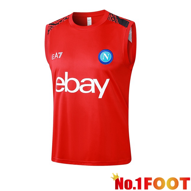 SSC Napoli Gilet Soccer Red 2024/2025