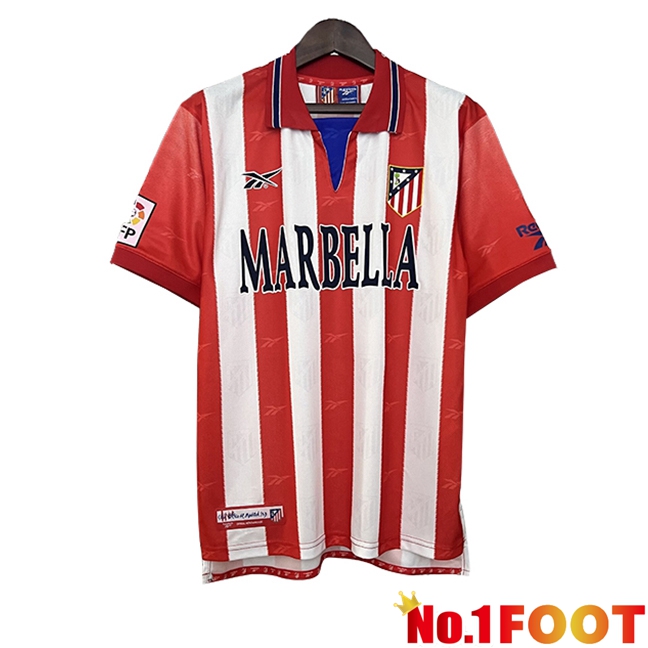 Atletico Madrid Retro Home Football Jersey 1998/1999