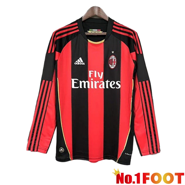 AC Milan Retro Away Football Jersey Long sleeve 2010/2011