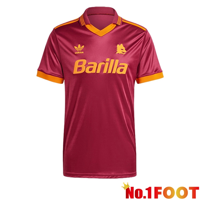 AS Rome Retro Home Football Jersey 1993