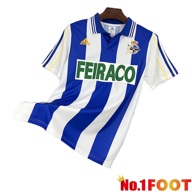 Deportivo La Coruna Retro Home Football Jersey 1999/2000