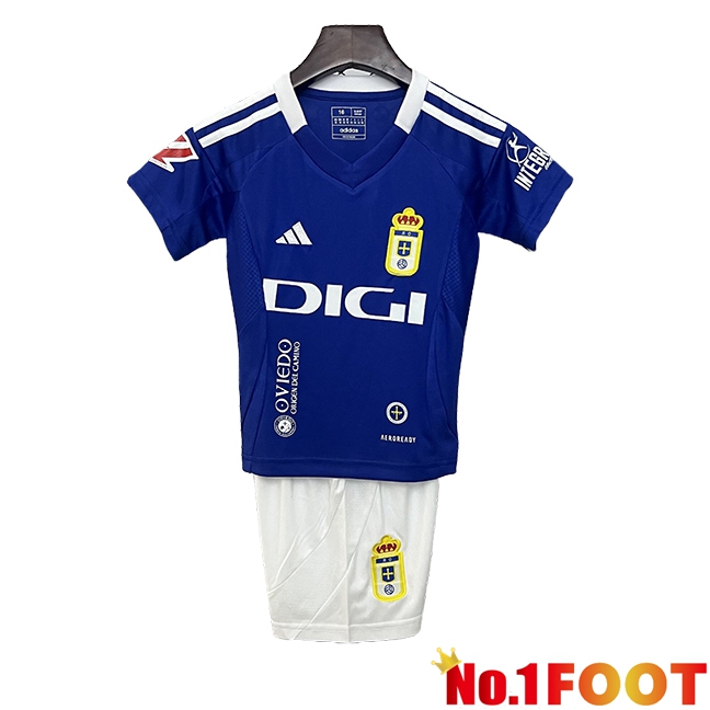 Real Oviedo Kids Home Football Jersey 2024/2025