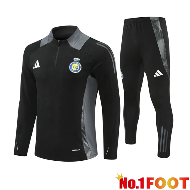 Al-Nassr FC kit Training Tracksuit Black 2024/2025