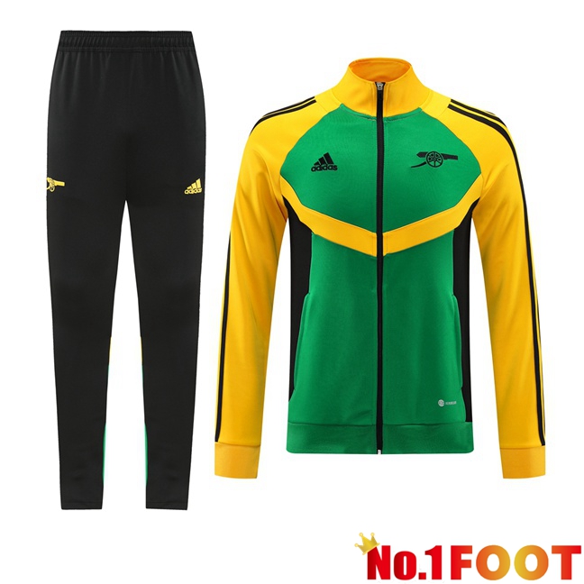 Arsenal kit Training Jacket Suit Green Yellow 2024/2025