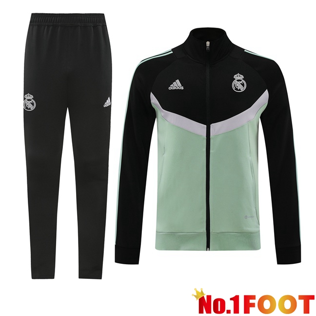 Real Madrid kit Training Jacket Suit Black Green 2024/2025