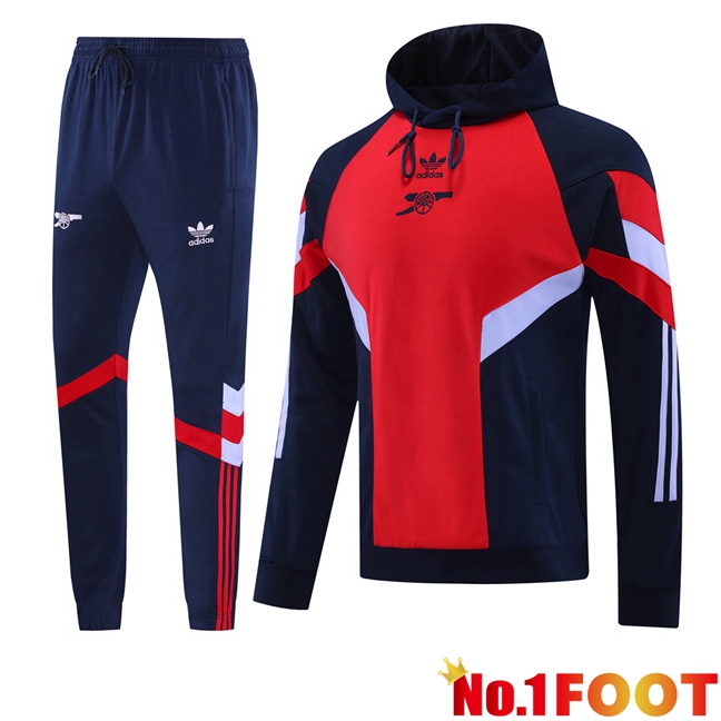 Arsenal Training Tracksuit Sweatshirt Hoodie Red 2024/2025