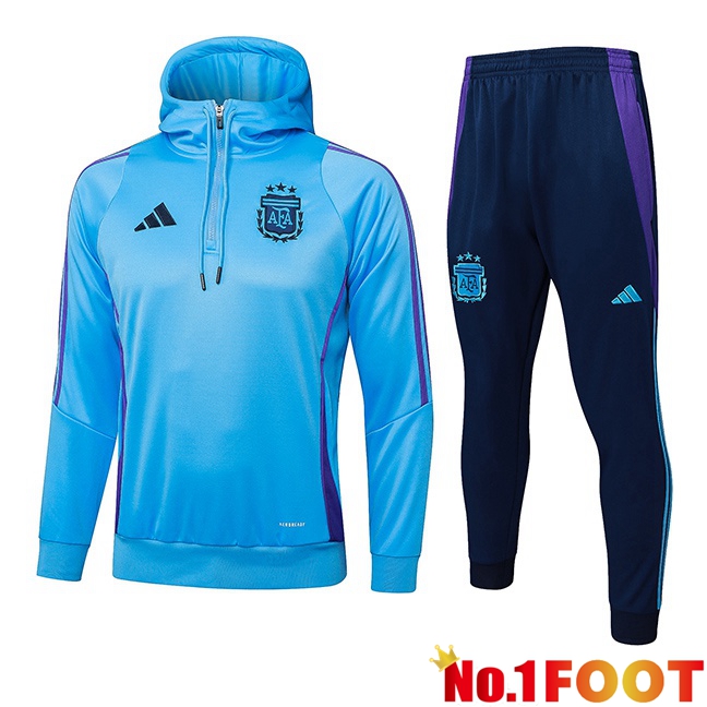 Argentina Training Tracksuit Sweatshirt Hoodie Blue 2024/2025