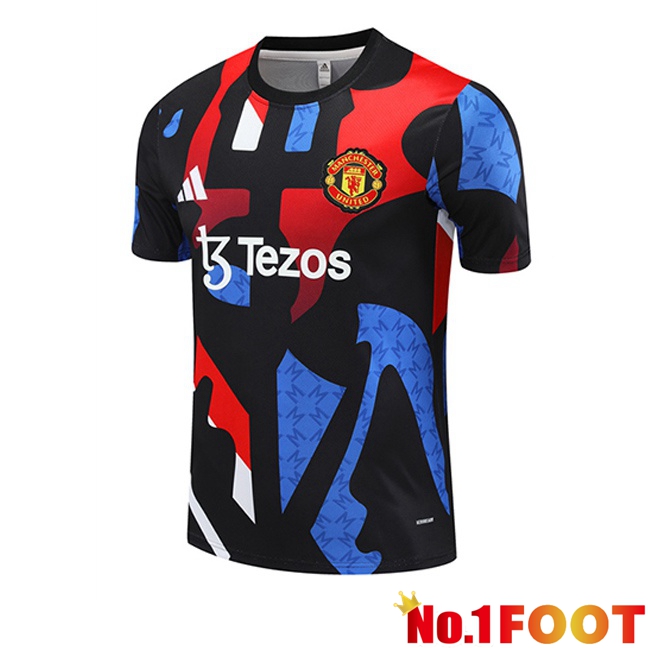 Manchester United Training T Shirt Red Blue Black 2024/2025