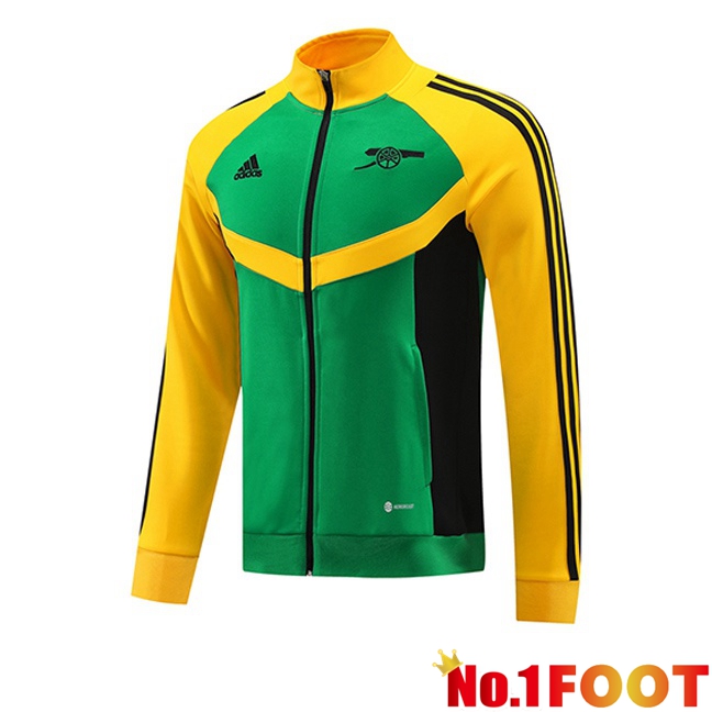 Arsenal Training Jacket Green Yellow 2024/2025