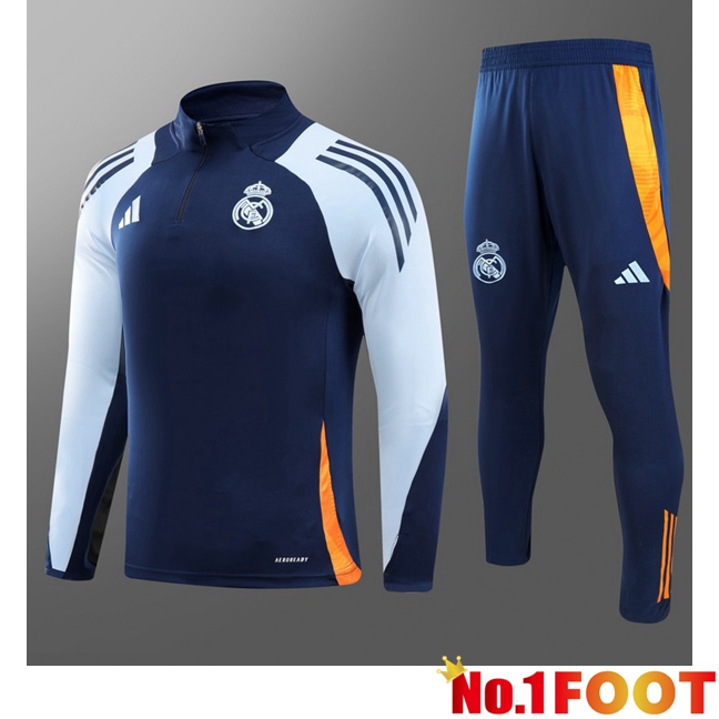 Real Madrid Kids kit Training Tracksuit Blue Royal 2024/2025 - Click Image to Close