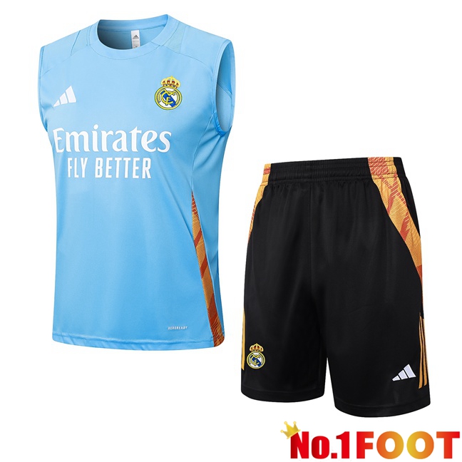 Real Madrid Gilet Football + Shorts Blue 2024/2025