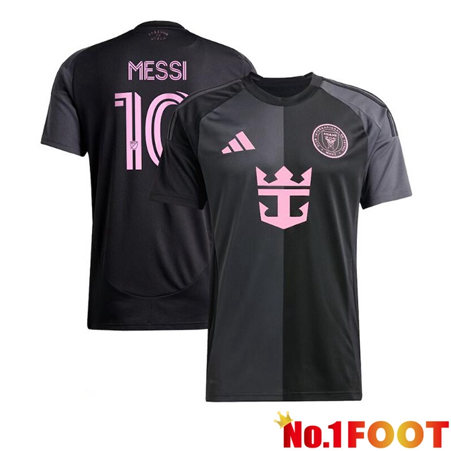 Inter Miami CF (MESSI 10) Away Football Jersey Black 2025/2026