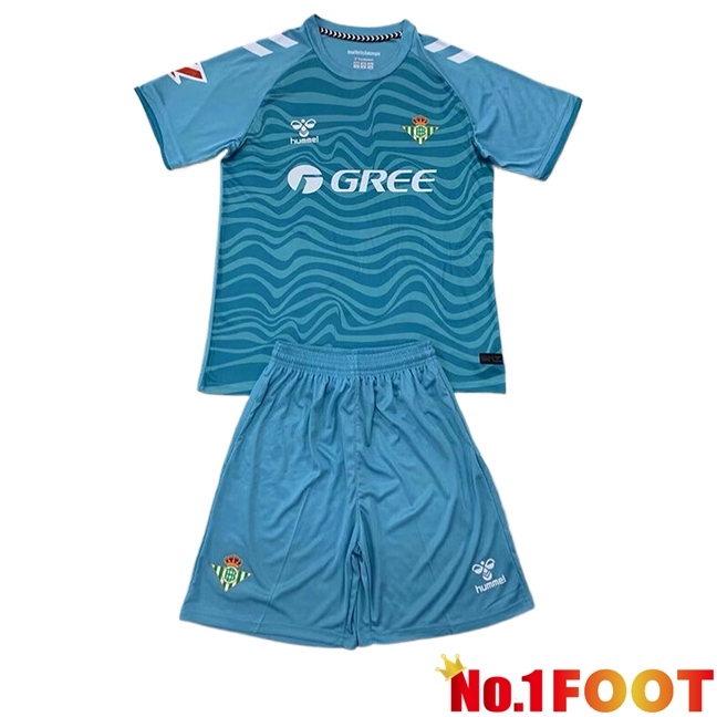 Real Betis Kids Goalkeeper Football Jersey Green 2024/2025 - Click Image to Close