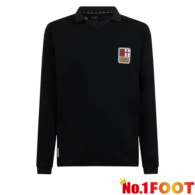 AC Milan New Football Jersey 125th Anniversary Long sleeve Black 2024/2025