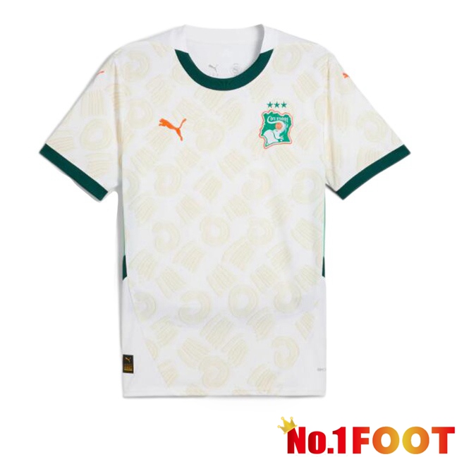 Ivory Coast Away Football Jersey White 2024/2025