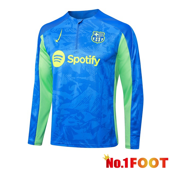 FC Barcelona Training Sweatshirt Blue Green 2024/2025