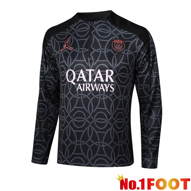 JORDAN Paris PSG Training Sweatshirt Black 2024/2025