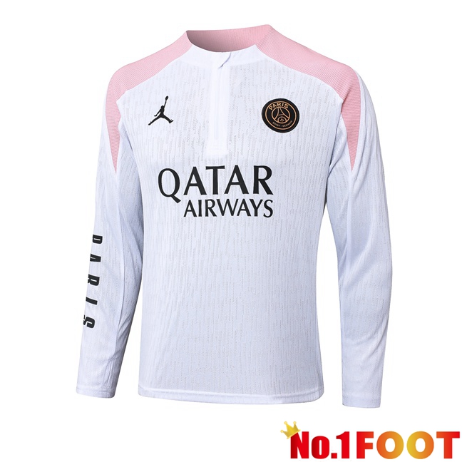 JORDAN Paris PSG Training Sweatshirt White 2024/2025