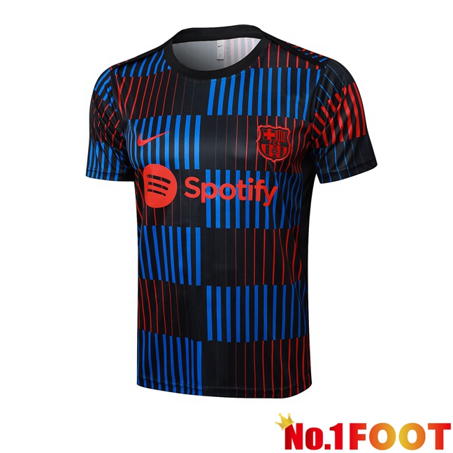 FC Barcelona Training T Shirt Red Blue Black 2024/2025