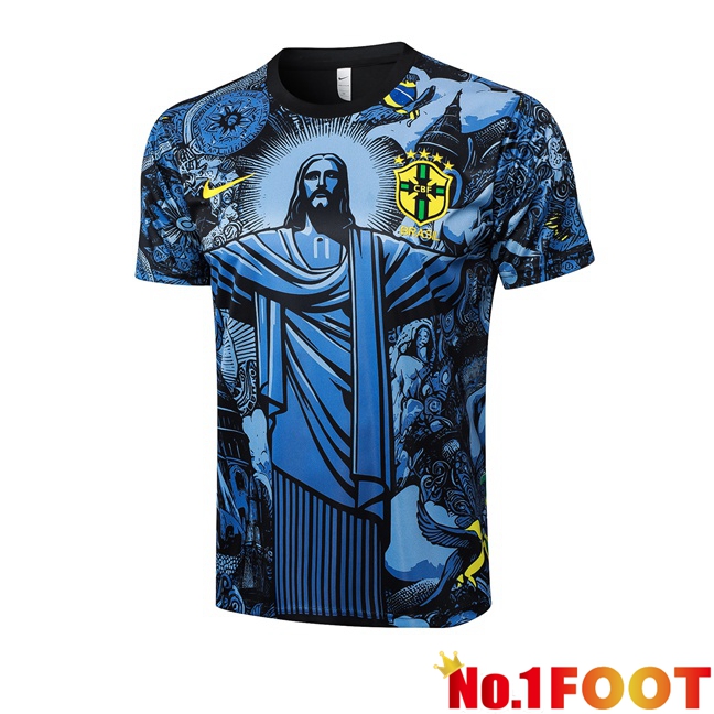 Brazil Training T Shirt Blue 2024/2025