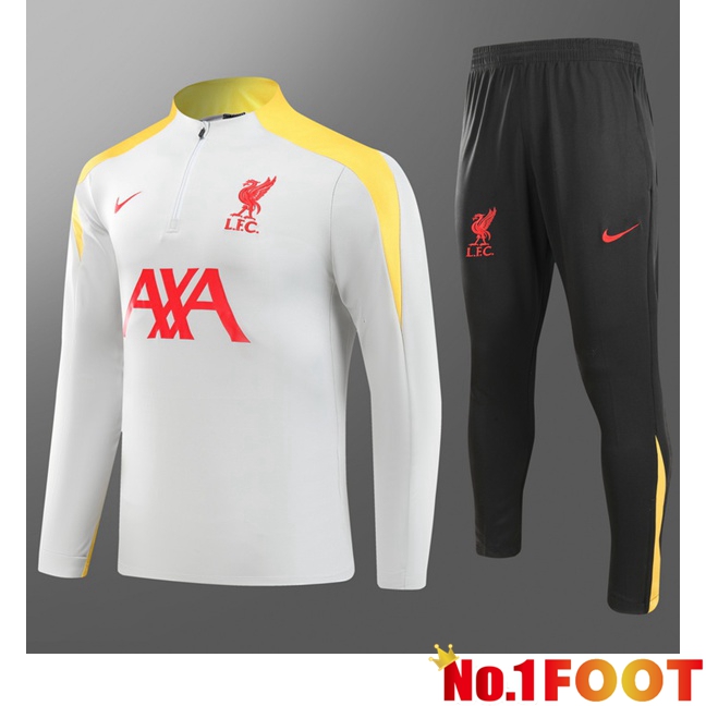 FC Liverpool Kids kit Training Tracksuit White 2024/2025