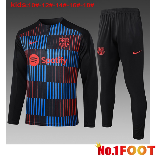 FC Barcelona Kids kit Training Tracksuit Red Blue Royal 2024/2025