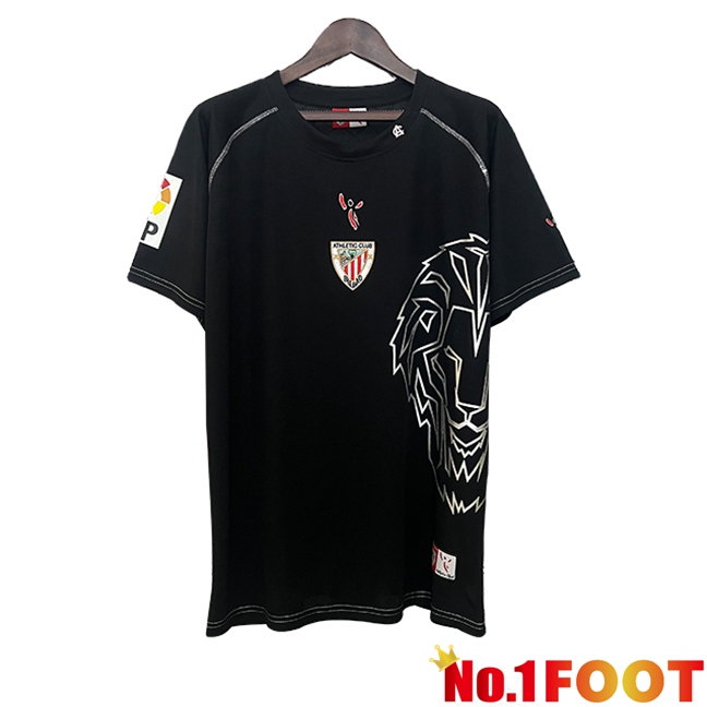 Athletic Bilbao Retro Football Jersey Black 2005/2008