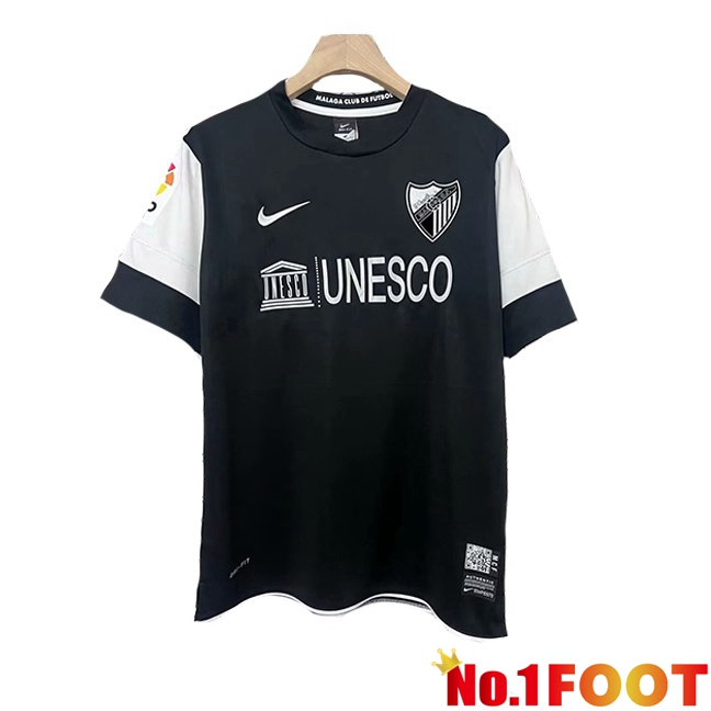 Malaga Retro Away Football Jersey Black 2013