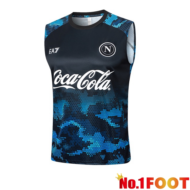 SSC Napoli Gilet Football Blue Black 2024/2025