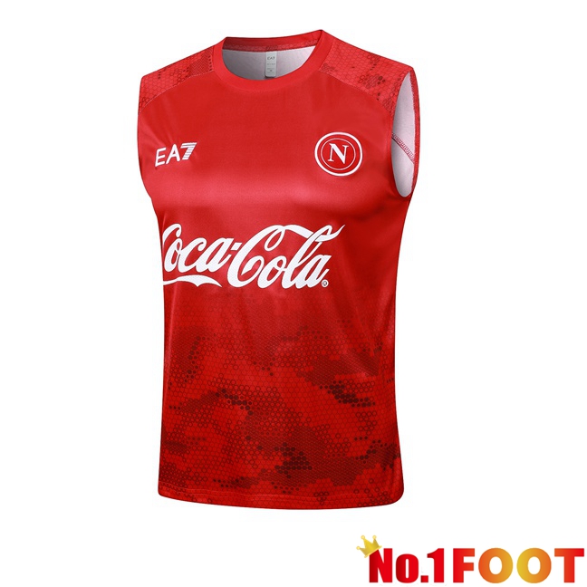 SSC Napoli Gilet Football Red 2024/2025