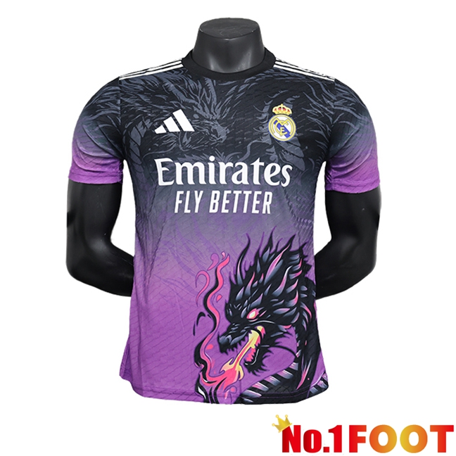 Real Madrid Soccer Jersey Special Edition Black/Purple 2024/2025