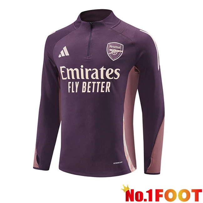 Arsenal Training Sweatshirt Purple 2025/2026