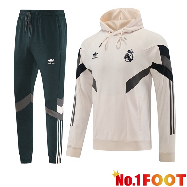 Real Madrid Training Tracksuit Sweatshirt Hoodie Yellow 2025/2026