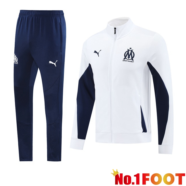 Marseille OM kit Training Jacket Suit White 2025/2026