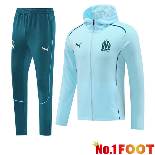 Marseille OM Training Tracksuit Windbreaker Blue 2025/2026