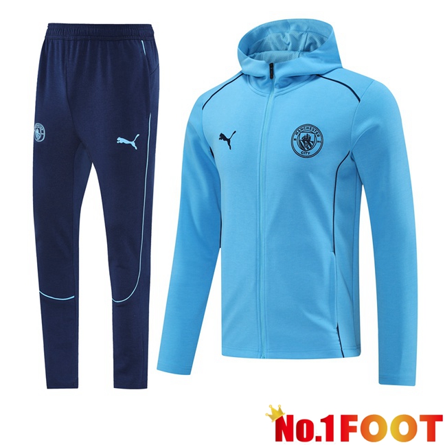 Manchester City Training Tracksuit Windbreaker Blue 2025/2026