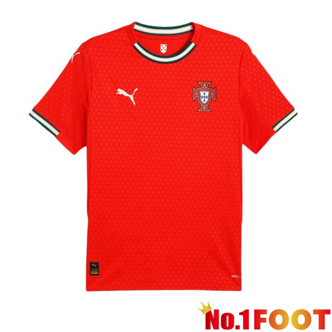 Portugal Home Soccer Jersey Red 2025/2026